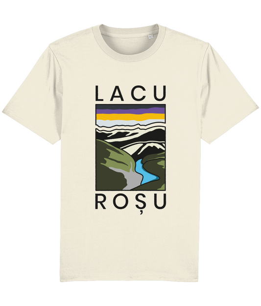 Tricou unisex relaxed fit Lacu Roșu - dark