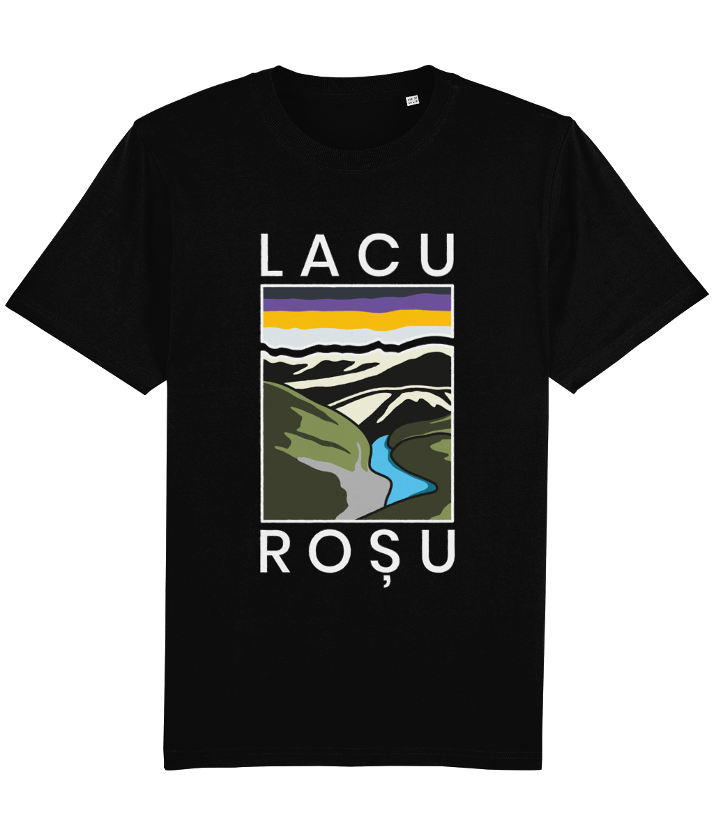 Tricou unised relaxed fit Lacu Roșu - light