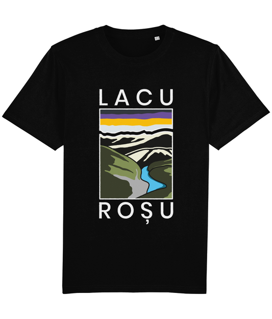 Tricou unised relaxed fit Lacu Roșu - light